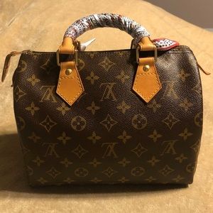 Authentic Louis Vuitton Monogram Canvas Speedy 25
